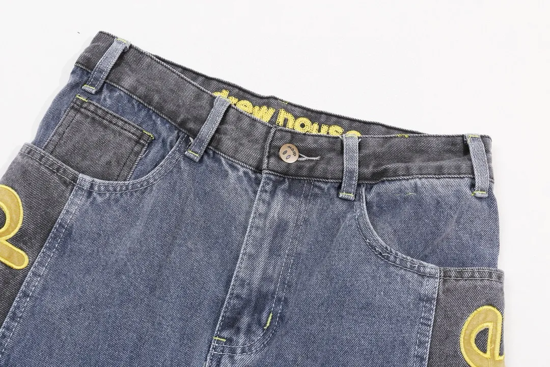 【 】 ：XL 016 【 】Drew House Same Style Retro drew， ， 。 。 15.5 ， ， ， ， ， ， ykk ， ， ， 。 🔘 ： 🔘Size：S M L XL XXL Size 28 30 32 34 36 In Stock Size 9